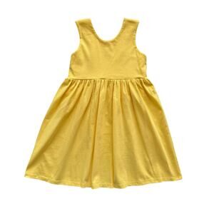 Peyper Kids Soft Yellow Tank Dress Size 6